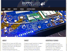 Tablet Screenshot of doppioclicksrl.net